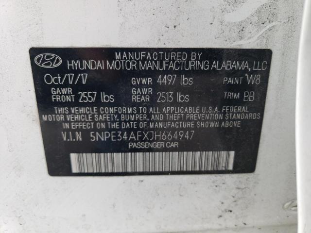 Photo 11 VIN: 5NPE34AFXJH664947 - HYUNDAI SONATA SPO 