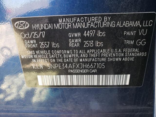 Photo 12 VIN: 5NPE34AFXJH667105 - HYUNDAI SONATA SPO 