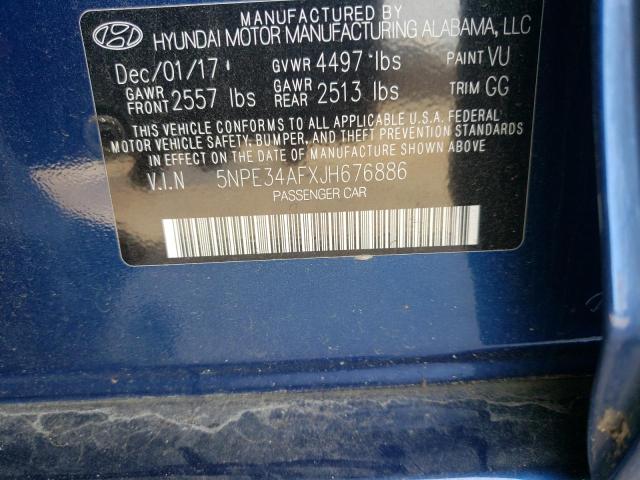 Photo 11 VIN: 5NPE34AFXJH676886 - HYUNDAI SONATA 