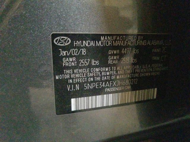 Photo 9 VIN: 5NPE34AFXJH680212 - HYUNDAI SONATA SPO 