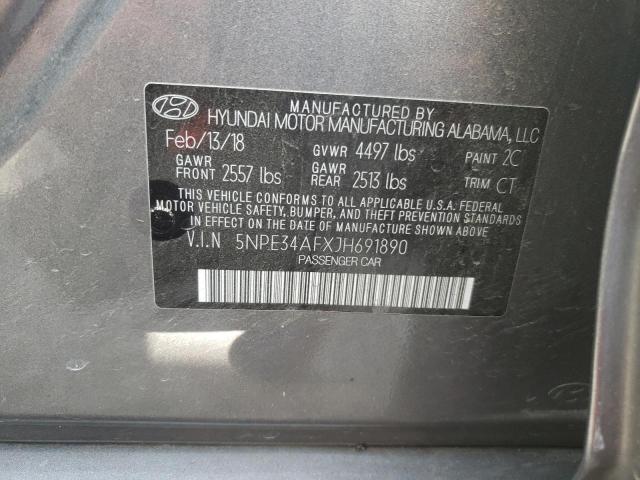 Photo 9 VIN: 5NPE34AFXJH691890 - HYUNDAI SONATA SPO 