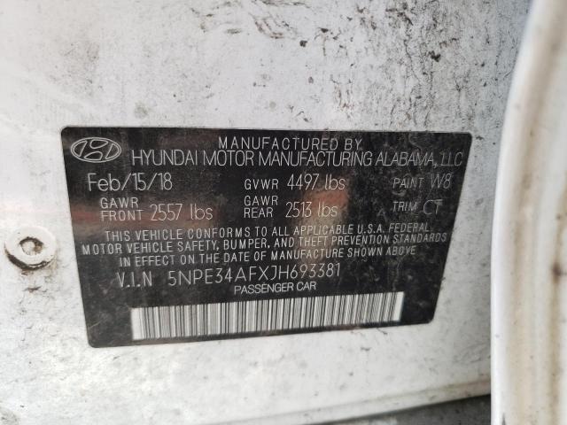 Photo 11 VIN: 5NPE34AFXJH693381 - HYUNDAI SONATA SPO 