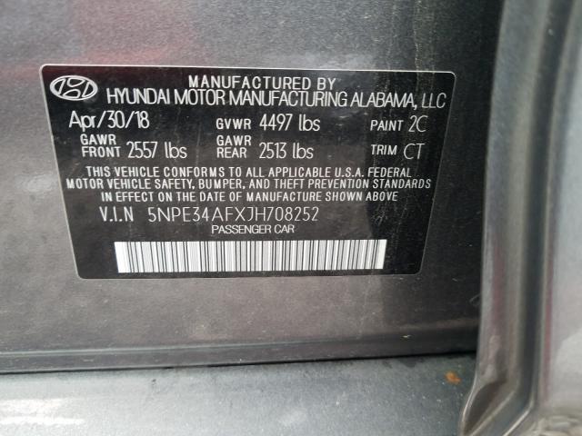 Photo 9 VIN: 5NPE34AFXJH708252 - HYUNDAI SONATA SPO 