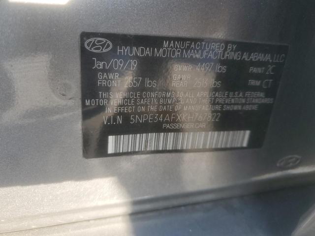 Photo 11 VIN: 5NPE34AFXKH767822 - HYUNDAI SONATA 