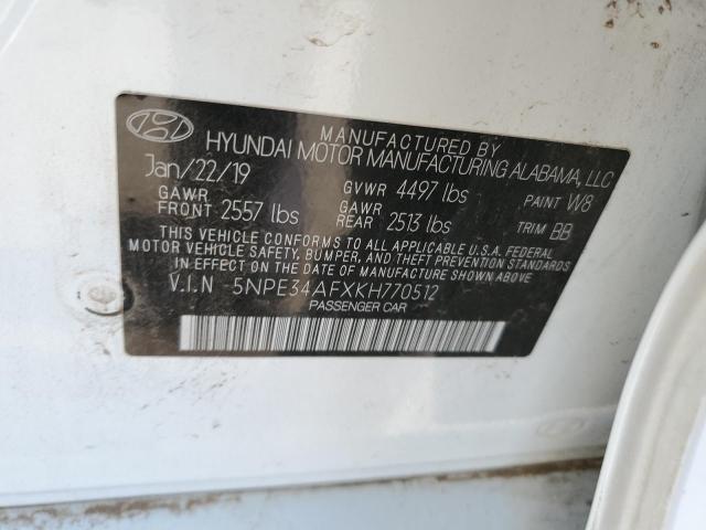 Photo 11 VIN: 5NPE34AFXKH770512 - HYUNDAI SONATA LIM 