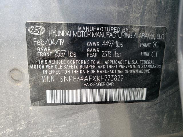 Photo 9 VIN: 5NPE34AFXKH773829 - HYUNDAI SONATA 