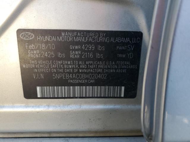 Photo 12 VIN: 5NPEB4AC0BH020402 - HYUNDAI SONATA GLS 