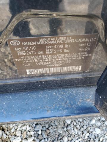 Photo 11 VIN: 5NPEB4AC0BH026359 - HYUNDAI SONATA 