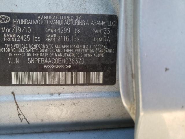 Photo 9 VIN: 5NPEB4AC0BH036373 - HYUNDAI SONATA GLS 