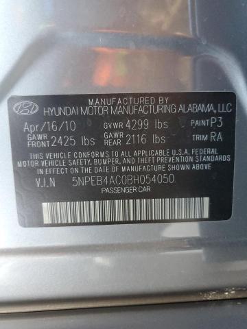 Photo 11 VIN: 5NPEB4AC0BH054050 - HYUNDAI SONATA 