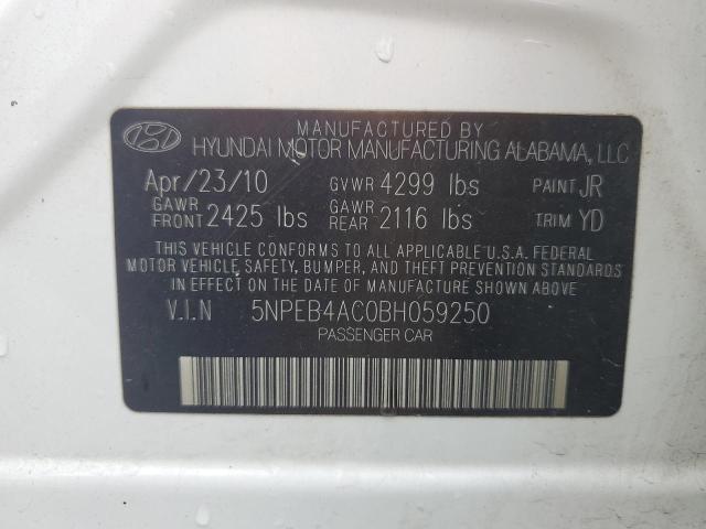 Photo 11 VIN: 5NPEB4AC0BH059250 - HYUNDAI SONATA GLS 