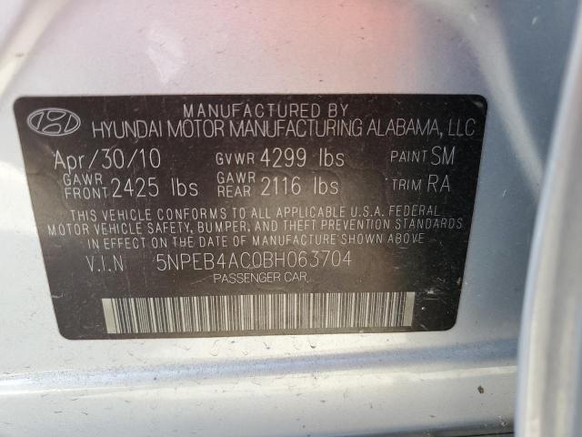 Photo 12 VIN: 5NPEB4AC0BH063704 - HYUNDAI SONATA GLS 