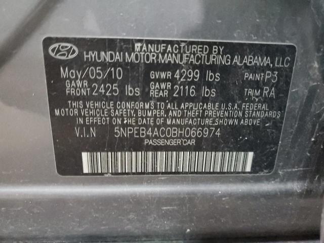 Photo 11 VIN: 5NPEB4AC0BH066974 - HYUNDAI SONATA GLS 