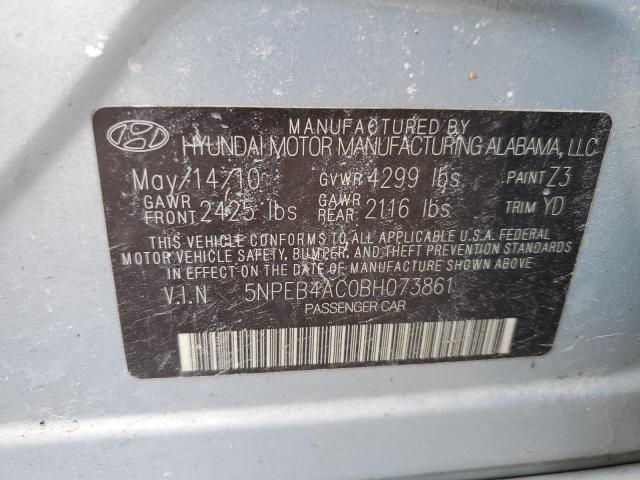 Photo 11 VIN: 5NPEB4AC0BH073861 - HYUNDAI SONATA 