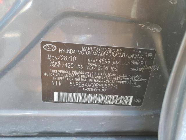 Photo 11 VIN: 5NPEB4AC0BH082771 - HYUNDAI SONATA 