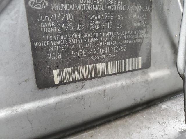 Photo 11 VIN: 5NPEB4AC0BH092782 - HYUNDAI SONATA GLS 