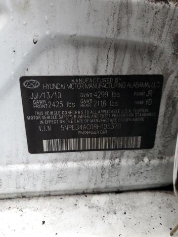 Photo 11 VIN: 5NPEB4AC0BH105370 - HYUNDAI SONATA 