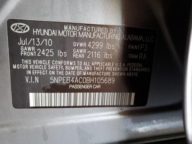 Photo 11 VIN: 5NPEB4AC0BH105689 - HYUNDAI SONATA GLS 