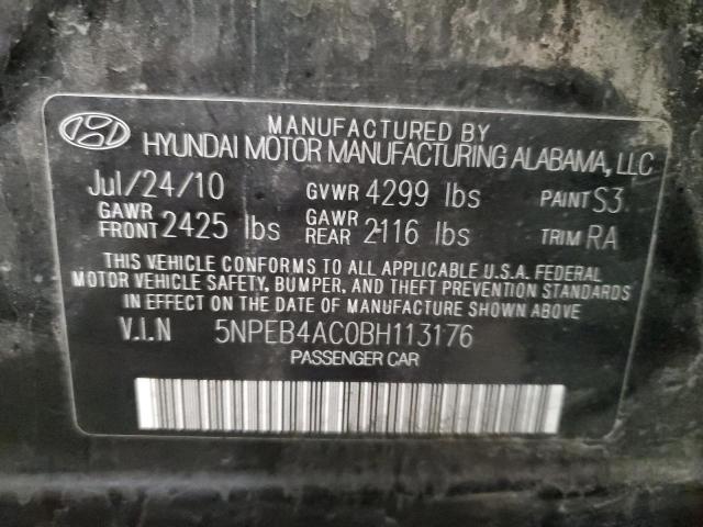 Photo 11 VIN: 5NPEB4AC0BH113176 - HYUNDAI SONATA 