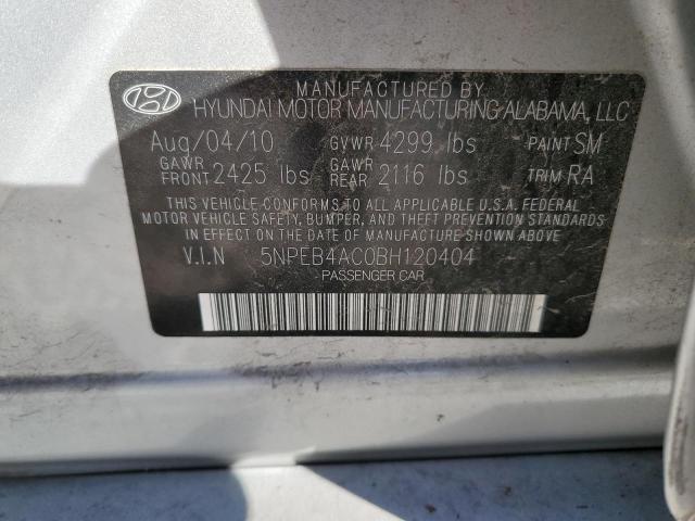 Photo 11 VIN: 5NPEB4AC0BH120404 - HYUNDAI SONATA GLS 