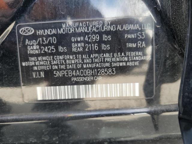 Photo 9 VIN: 5NPEB4AC0BH128583 - HYUNDAI SONATA GLS 