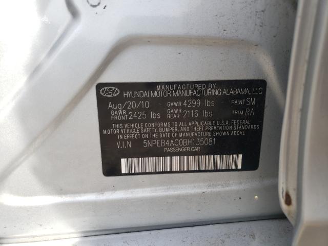 Photo 9 VIN: 5NPEB4AC0BH135081 - HYUNDAI SONATA GLS 