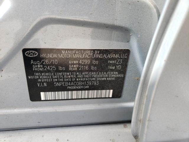 Photo 11 VIN: 5NPEB4AC0BH139793 - HYUNDAI SONATA 