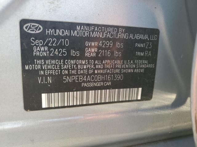 Photo 11 VIN: 5NPEB4AC0BH161390 - HYUNDAI SONATA GLS 