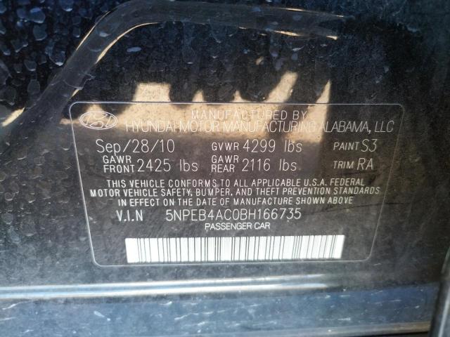 Photo 9 VIN: 5NPEB4AC0BH166735 - HYUNDAI SONATA GLS 