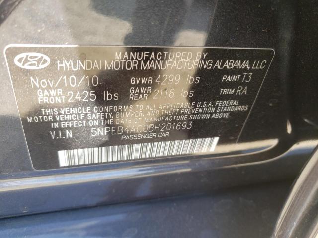 Photo 11 VIN: 5NPEB4AC0BH201693 - HYUNDAI SONATA GLS 