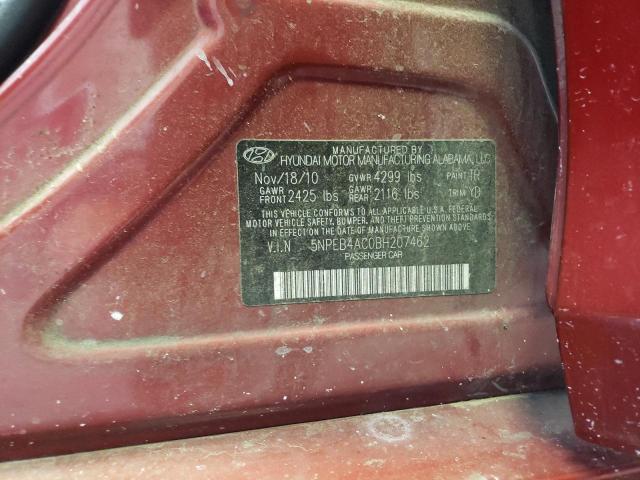 Photo 11 VIN: 5NPEB4AC0BH207462 - HYUNDAI SONATA GLS 