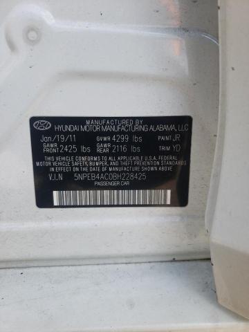 Photo 12 VIN: 5NPEB4AC0BH228425 - HYUNDAI SONATA GLS 