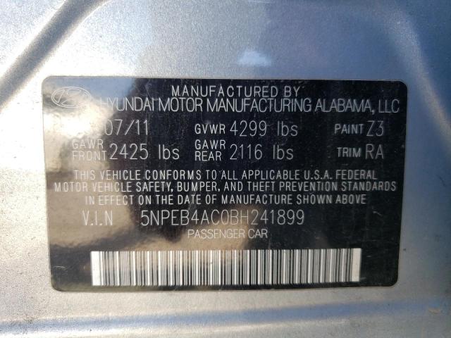 Photo 9 VIN: 5NPEB4AC0BH241899 - HYUNDAI SONATA 