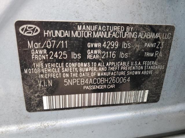 Photo 11 VIN: 5NPEB4AC0BH260064 - HYUNDAI SONATA GLS 