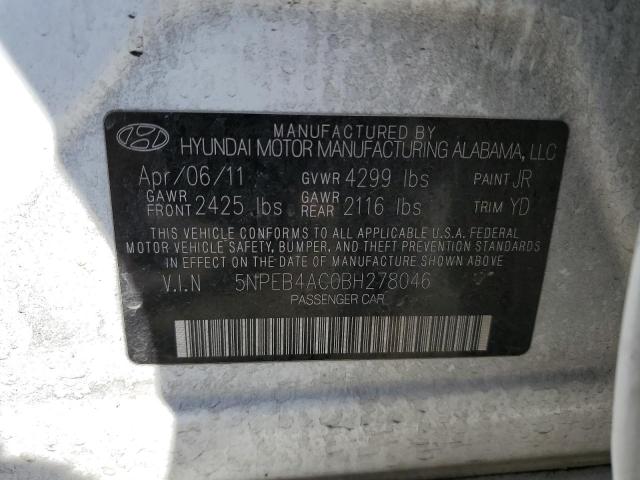 Photo 11 VIN: 5NPEB4AC0BH278046 - HYUNDAI SONATA GLS 