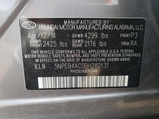 Photo 11 VIN: 5NPEB4AC0BH282131 - HYUNDAI SONATA GLS 