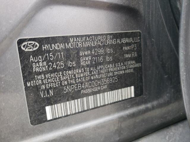 Photo 12 VIN: 5NPEB4AC0CH356925 - HYUNDAI SONATA 