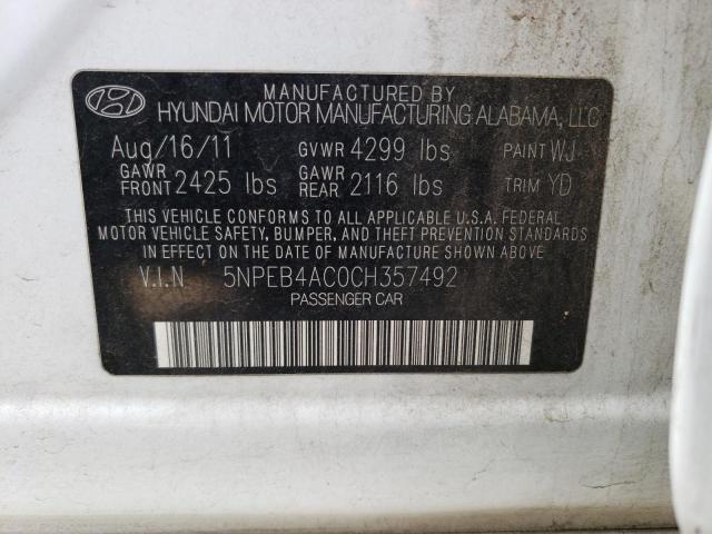 Photo 11 VIN: 5NPEB4AC0CH357492 - HYUNDAI SONATA GLS 