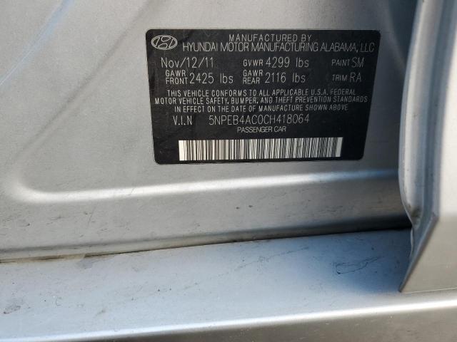 Photo 12 VIN: 5NPEB4AC0CH418064 - HYUNDAI SONATA GLS 