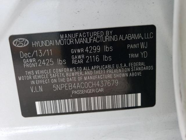 Photo 11 VIN: 5NPEB4AC0CH437679 - HYUNDAI SONATA GLS 