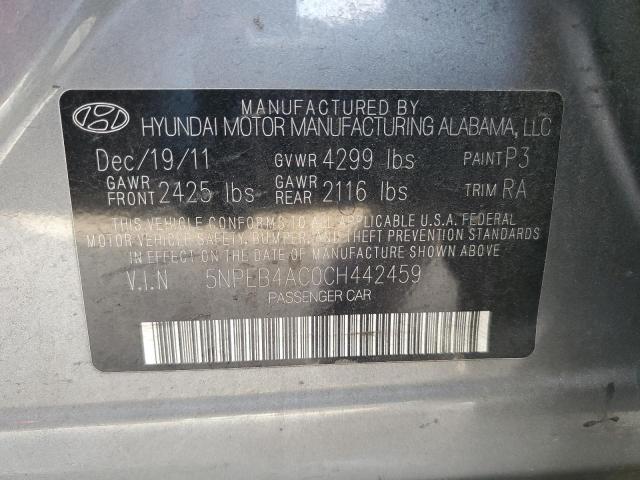 Photo 11 VIN: 5NPEB4AC0CH442459 - HYUNDAI SONATA GLS 