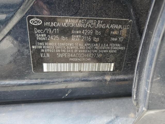 Photo 9 VIN: 5NPEB4AC0CH442736 - HYUNDAI SONATA GLS 