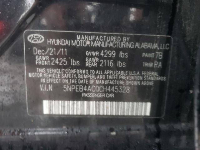 Photo 11 VIN: 5NPEB4AC0CH445328 - HYUNDAI SONATA GLS 