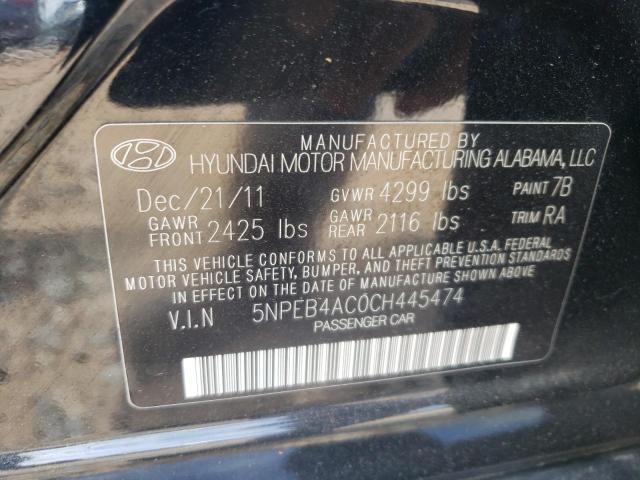 Photo 11 VIN: 5NPEB4AC0CH445474 - HYUNDAI SONATA 