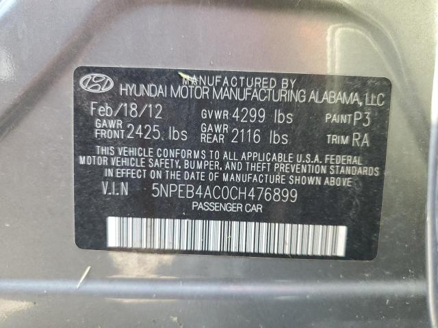 Photo 11 VIN: 5NPEB4AC0CH476899 - HYUNDAI SONATA GLS 