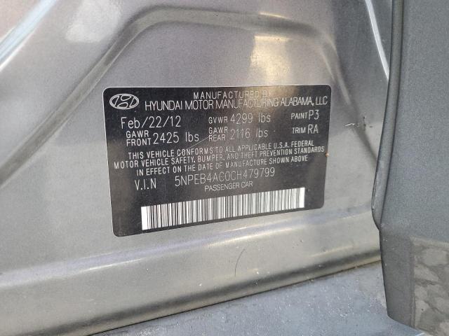 Photo 11 VIN: 5NPEB4AC0CH479799 - HYUNDAI SONATA 