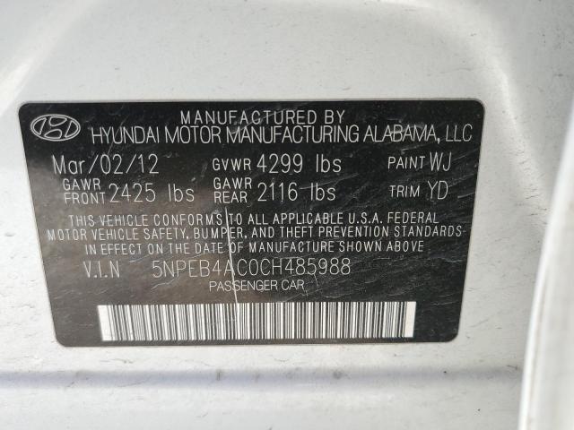 Photo 11 VIN: 5NPEB4AC0CH485988 - HYUNDAI SONATA GLS 