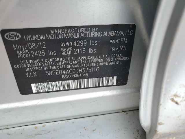 Photo 11 VIN: 5NPEB4AC0DH525116 - HYUNDAI SONATA 