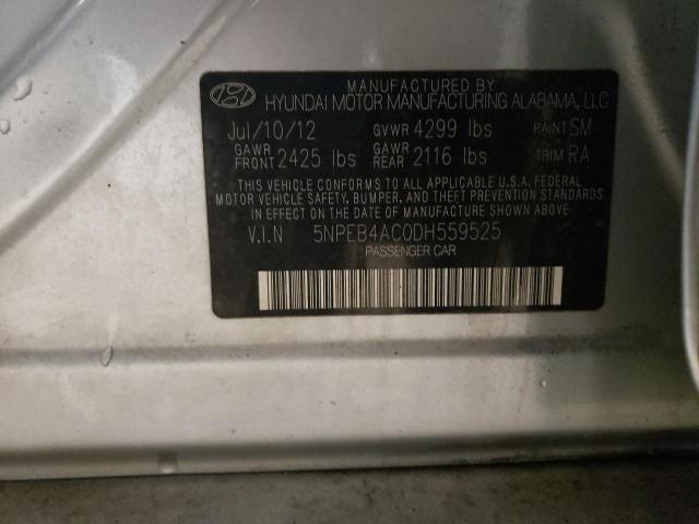 Photo 11 VIN: 5NPEB4AC0DH559525 - HYUNDAI SONATA GLS 