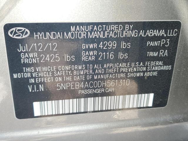 Photo 12 VIN: 5NPEB4AC0DH561310 - HYUNDAI SONATA 